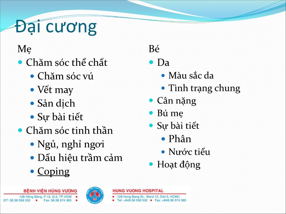 Bài giảng Chăm sóc bà mẹ và trẻ sơ sinh sau xuất viện trang 1