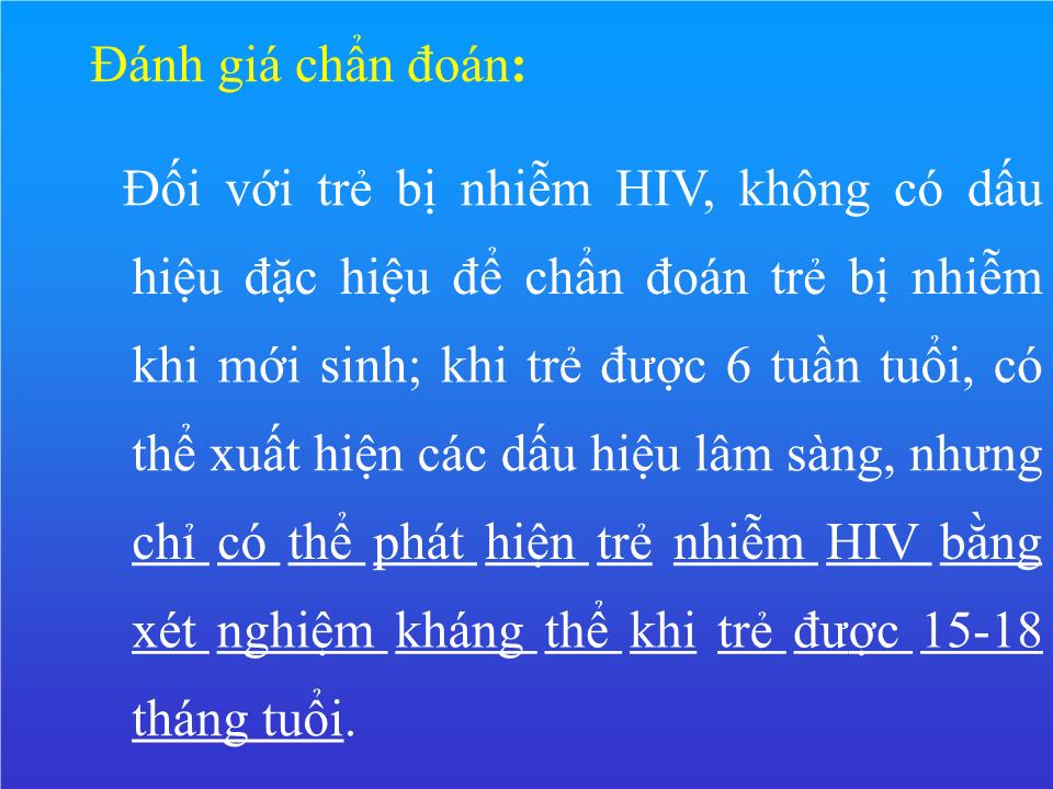 Bài giảng Chăm sóc trẻ có mẹ bị HIV trang 4