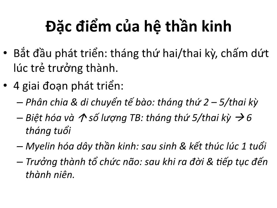 Bài giảng Đặc điểm sinh lý trẻ sơ sinh trang 2