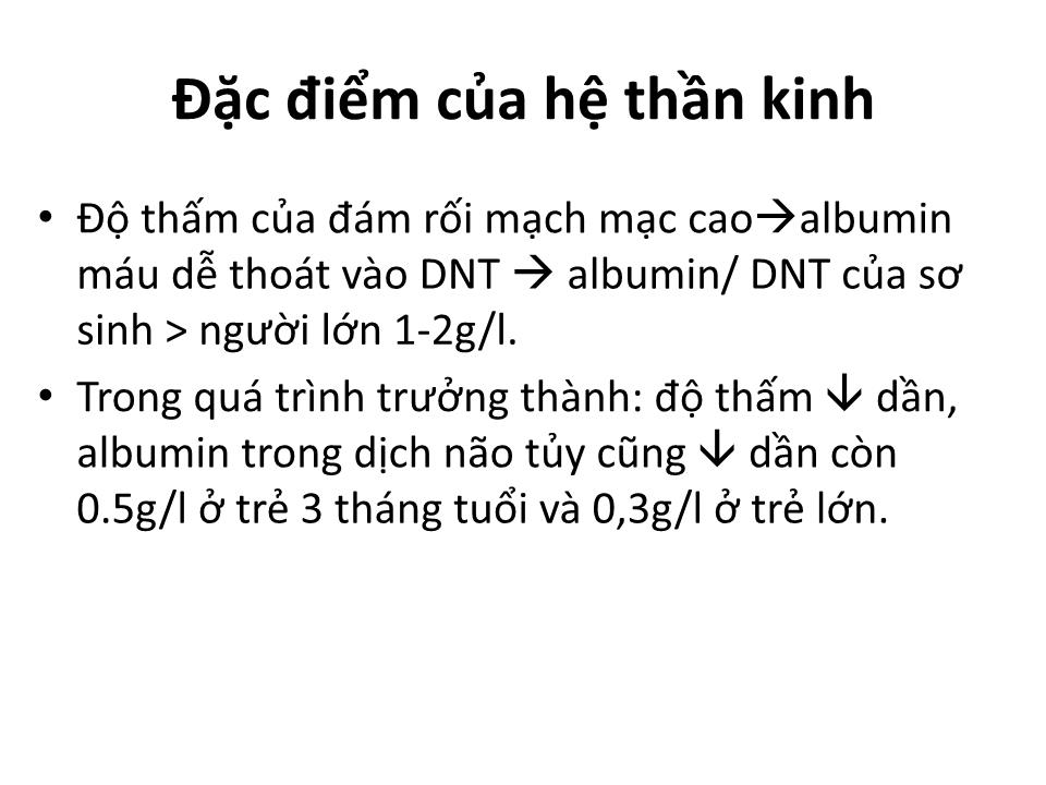 Bài giảng Đặc điểm sinh lý trẻ sơ sinh trang 4