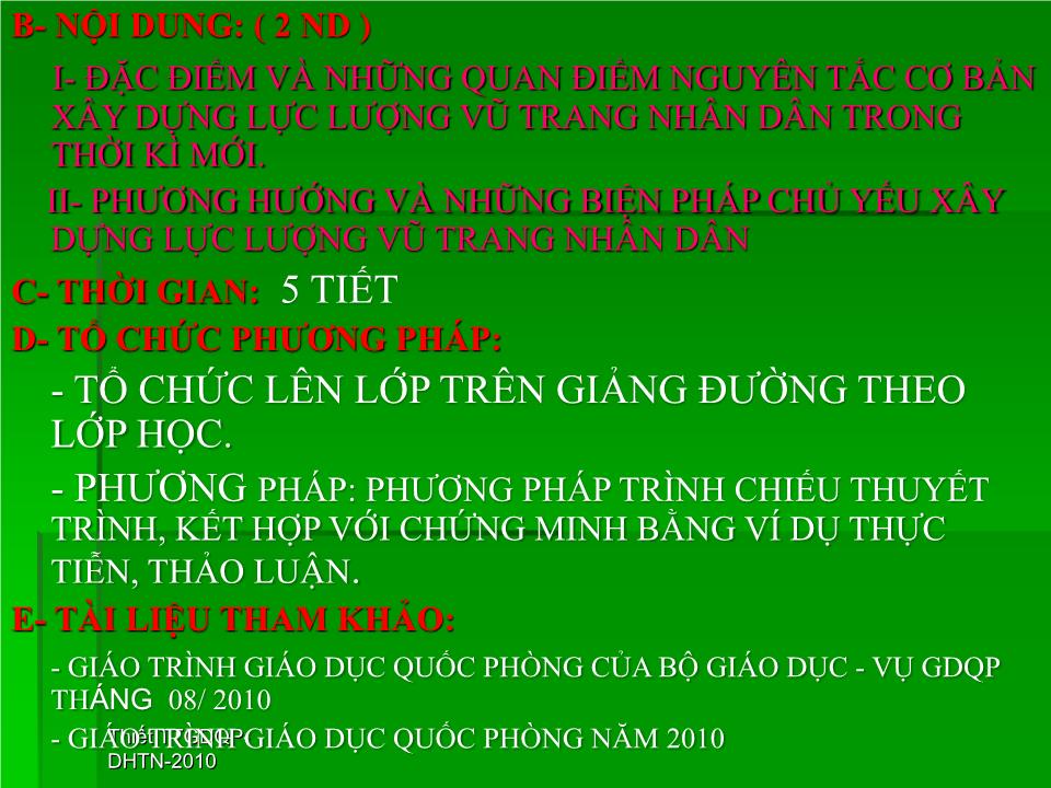 Bài giảng Giáo dục quốc phòng, an ninh - Bài: Xây dựng lực lượng vũ trang nhân dân Việt Nam - Phương Bá Triết trang 3