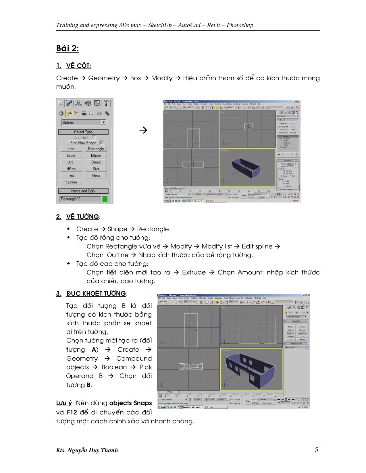 3DS Max 9.0 trang 5