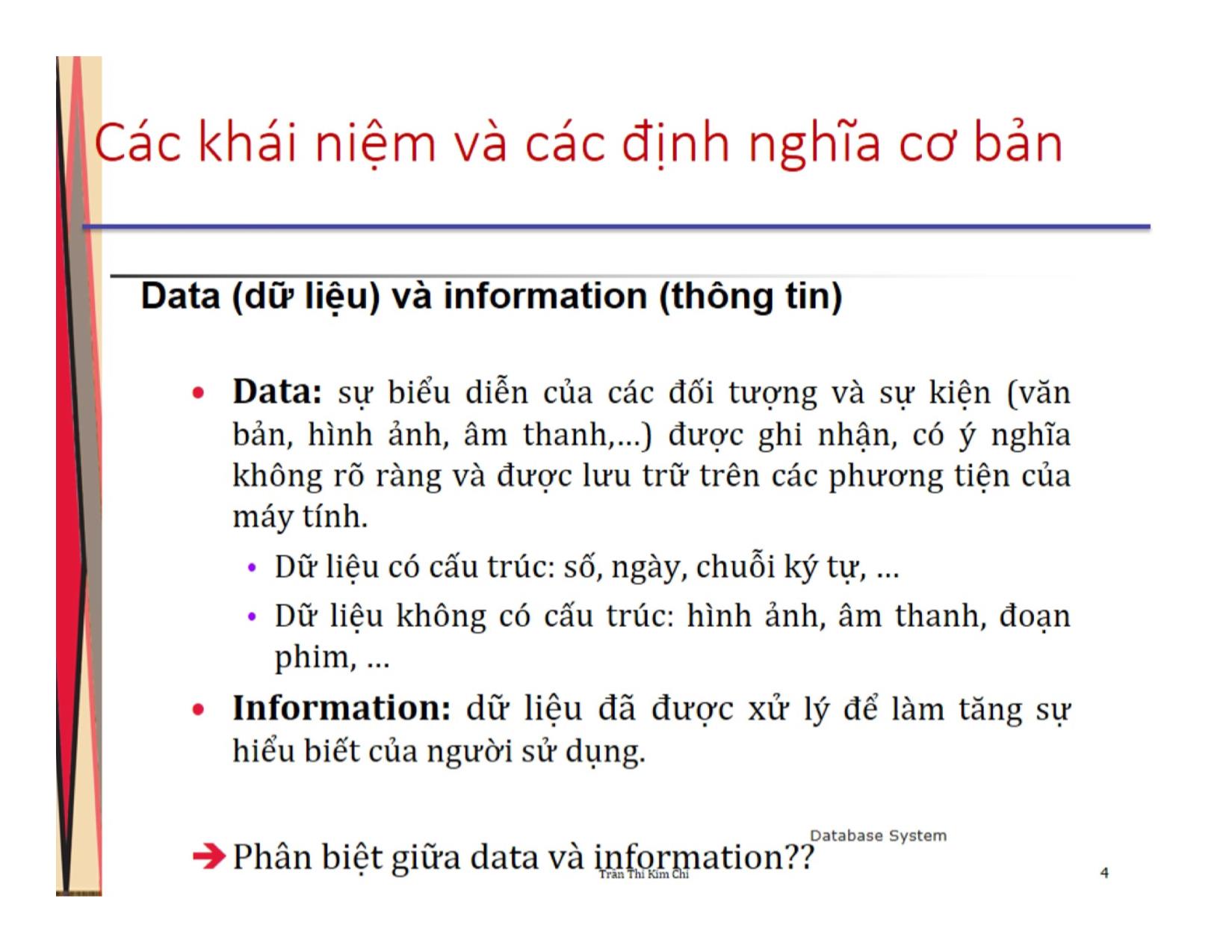 Bài giảng An toàn hệ thống thông tin - Chương 1: Tổng quan về an toàn hệ thống thông tin - Trần Thị Kim Chi trang 4