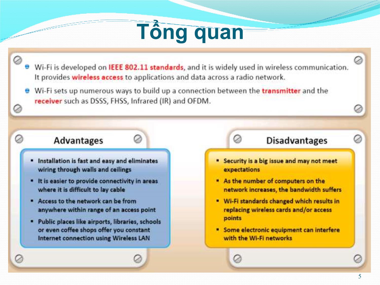 Bài giảng An toàn mạng máy tính - Bài 8: Bảo mật mạng không dây - Tô Nguyễn Nhật Quang trang 5