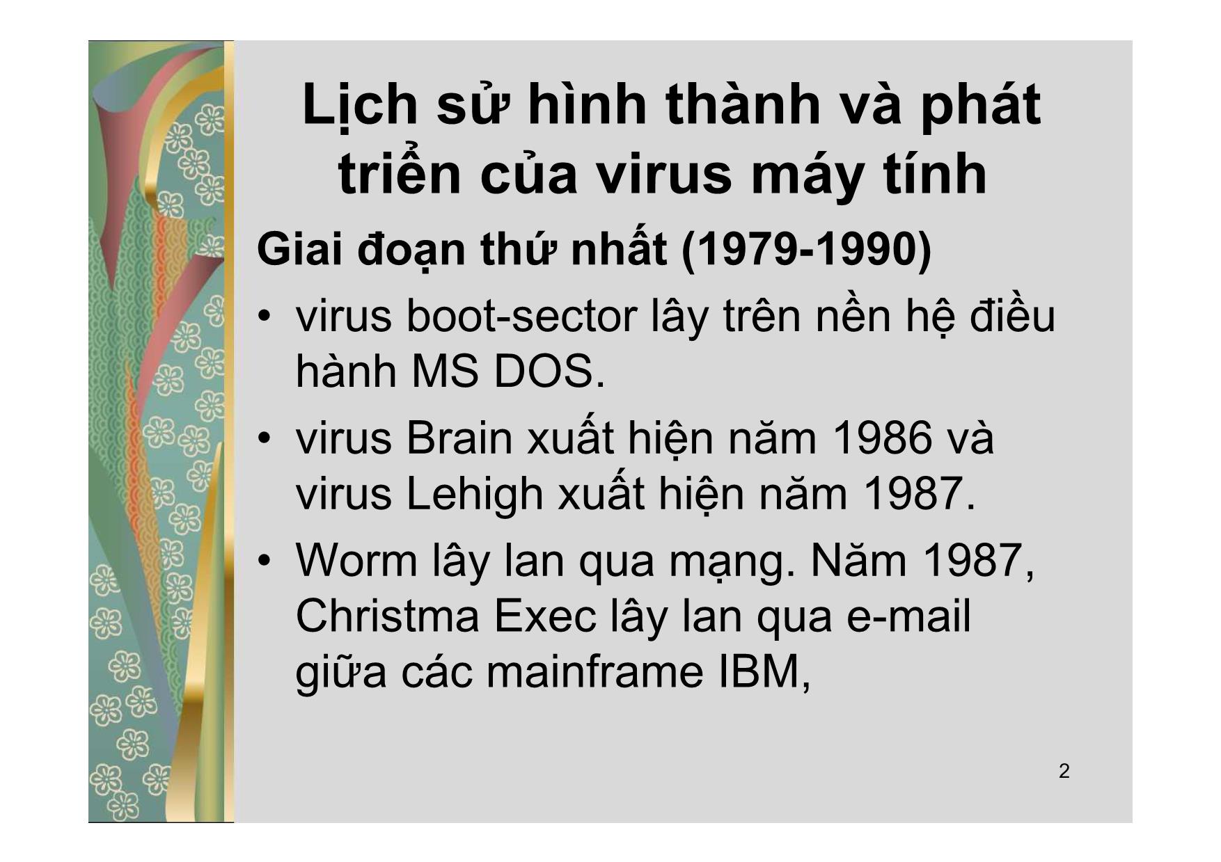 Bài giảng Các vấn đề xã hội của công nghệ thông tin - Lecture 6: Tội phạm máy tính - Đào Nam Anh trang 2