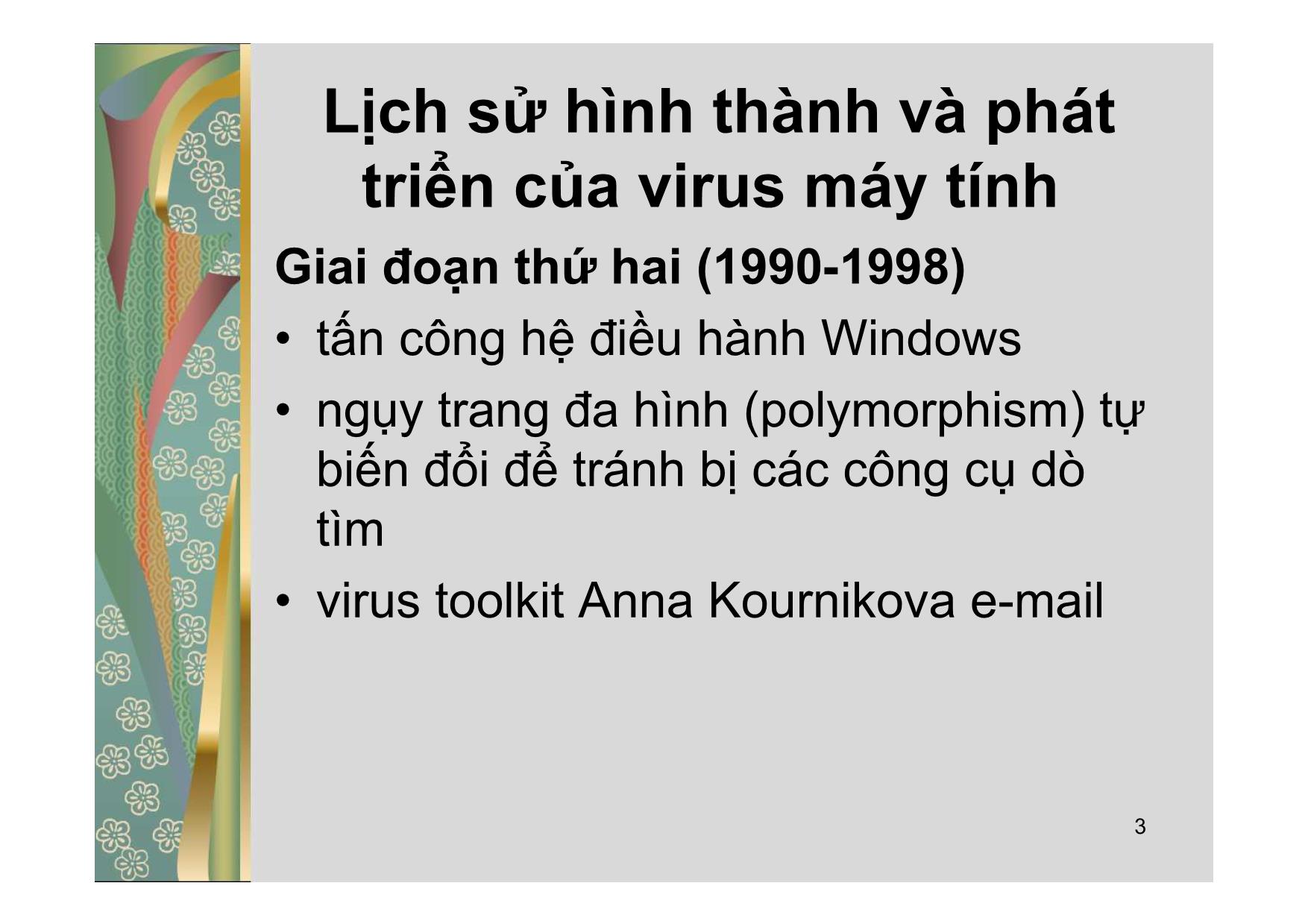 Bài giảng Các vấn đề xã hội của công nghệ thông tin - Lecture 6: Tội phạm máy tính - Đào Nam Anh trang 3