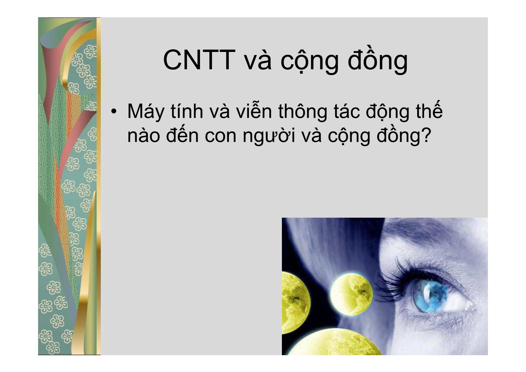 Bài giảng Các vấn đề xã hội của công nghệ thông tin - Lecture 1 - Đào Nam Anh trang 3