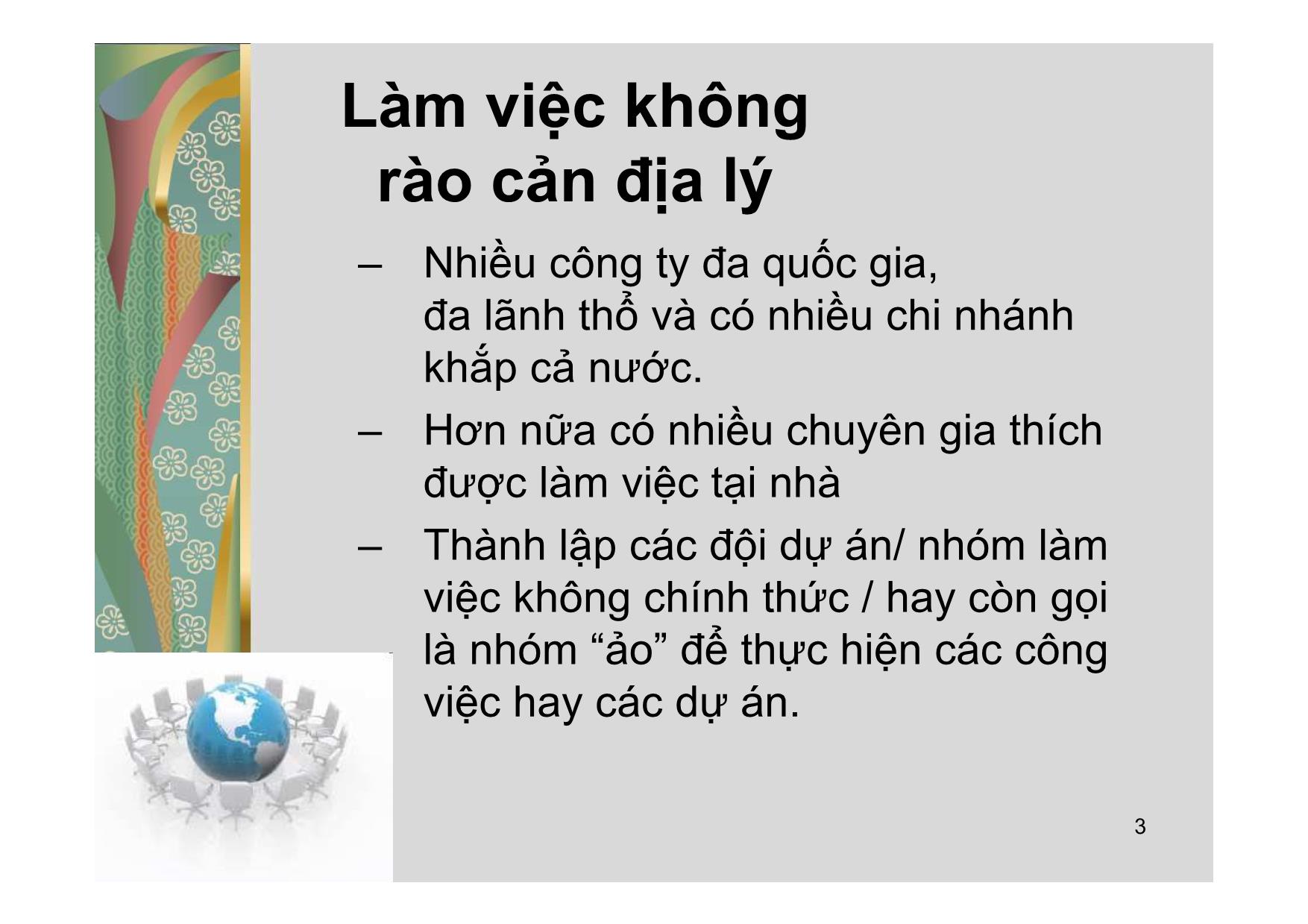 Bài giảng Các vấn đề xã hội của công nghệ thông tin - Lecture 12: Nơi làm việc ảo - Đào Nam Anh trang 3