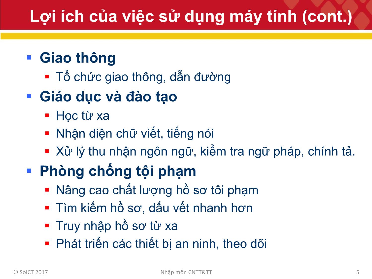 Bài giảng Công nghệ thông tin và truyền thông - Bài 10: Đạo đức máy tính trang 5