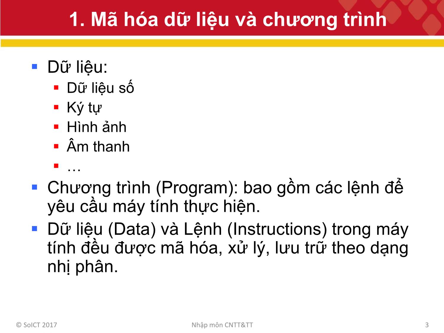 Bài giảng Công nghệ thông tin và truyền thông - Bài 4: Phần cứng và mạng máy tính trang 3