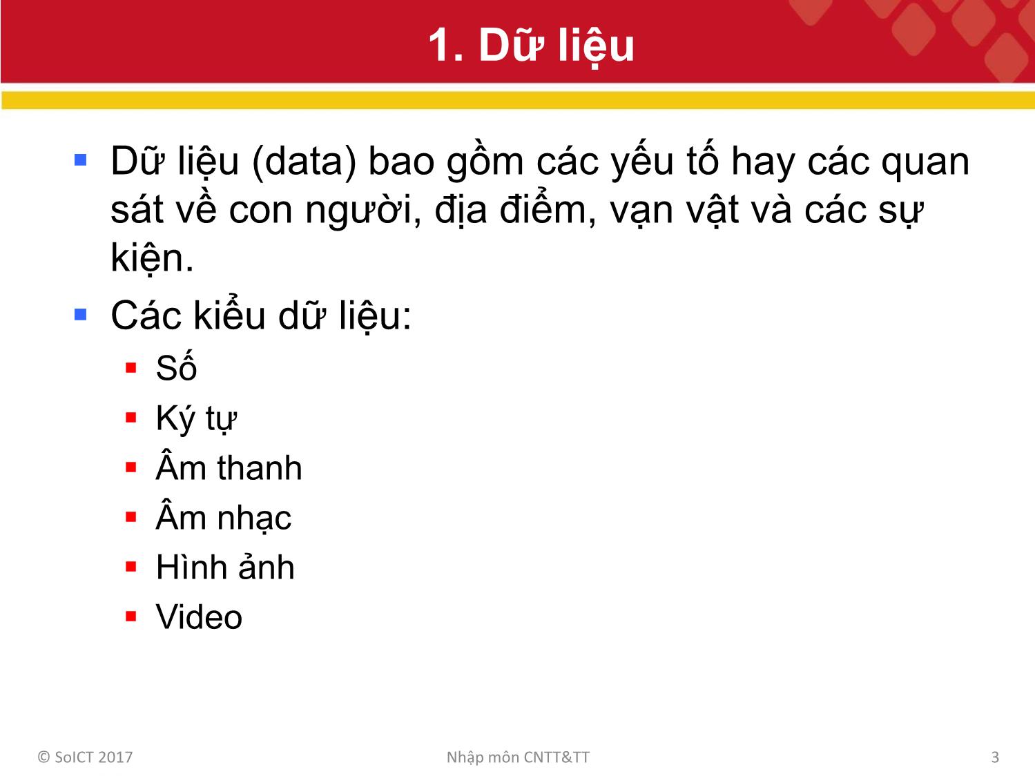 Bài giảng Công nghệ thông tin và truyền thông - Bài 6: Cơ sở dữ liệu trang 3