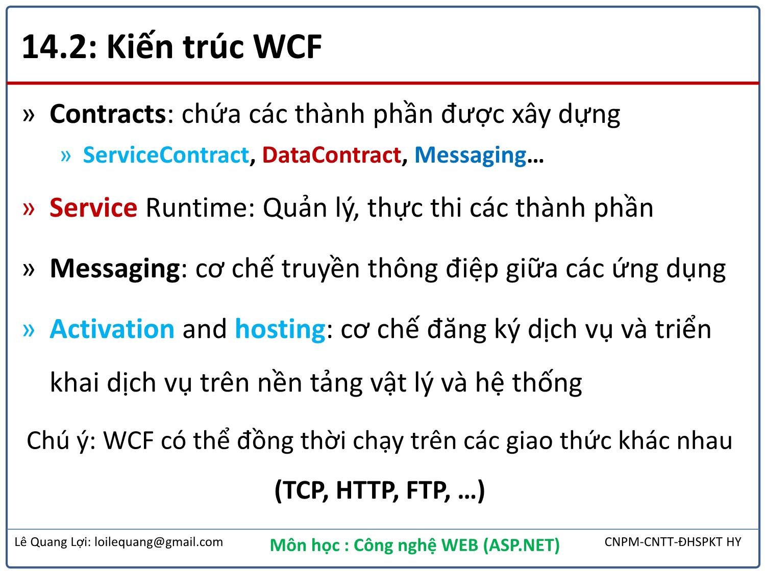 Bài giảng Công nghệ Web - Bài 14: Dịch vụ Web - Lê Quang Lợi trang 5