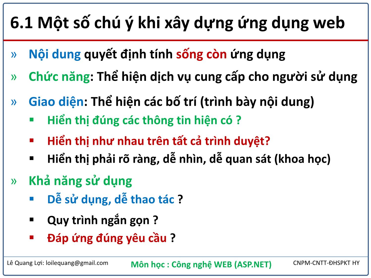 Bài giảng Công nghệ Web - Bài 6: Thiết kế giao diện Web - Lê Quang Lợi trang 3