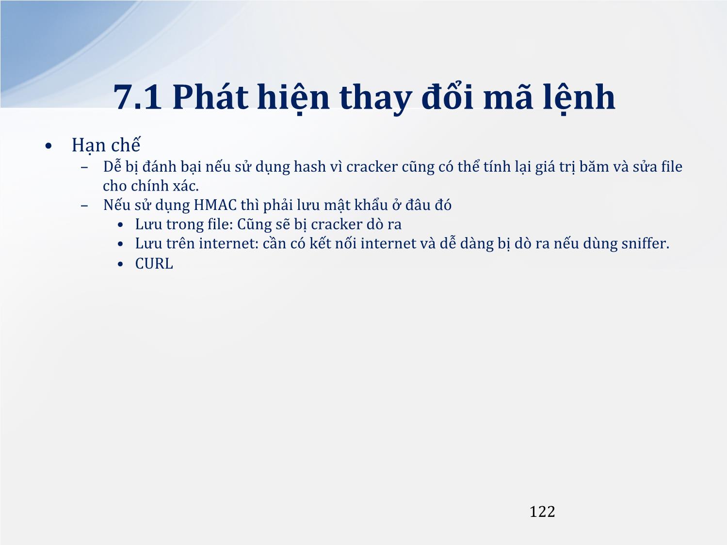 Bài giảng Lập trình an toàn - Chương 7: Anti. Tampering - Lương Ánh Hoàng trang 5