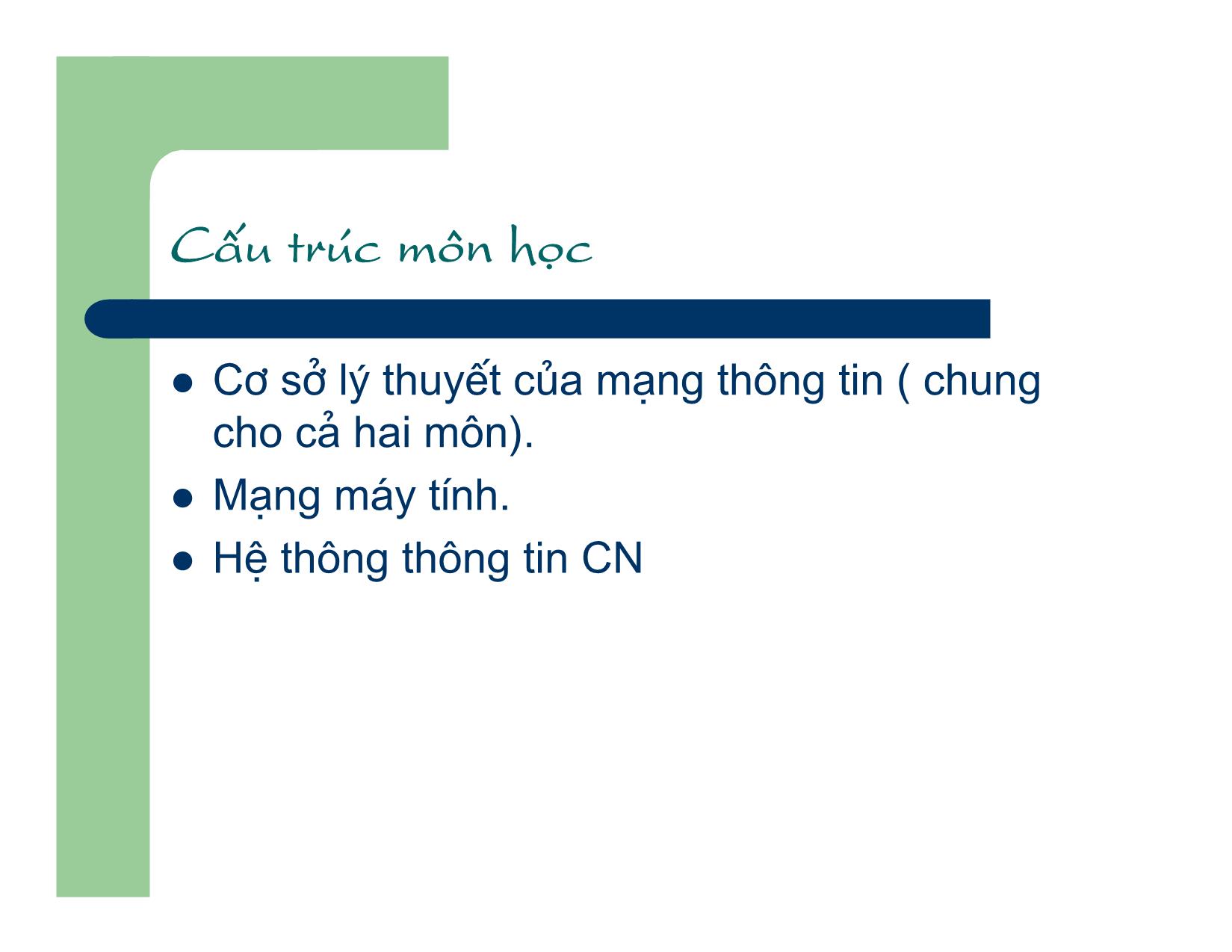 Bài giảng Mạng máy tính và hệ thống thông tin công nghệ - Giới thiệu về mạng - Đào Đức Thịnh trang 3