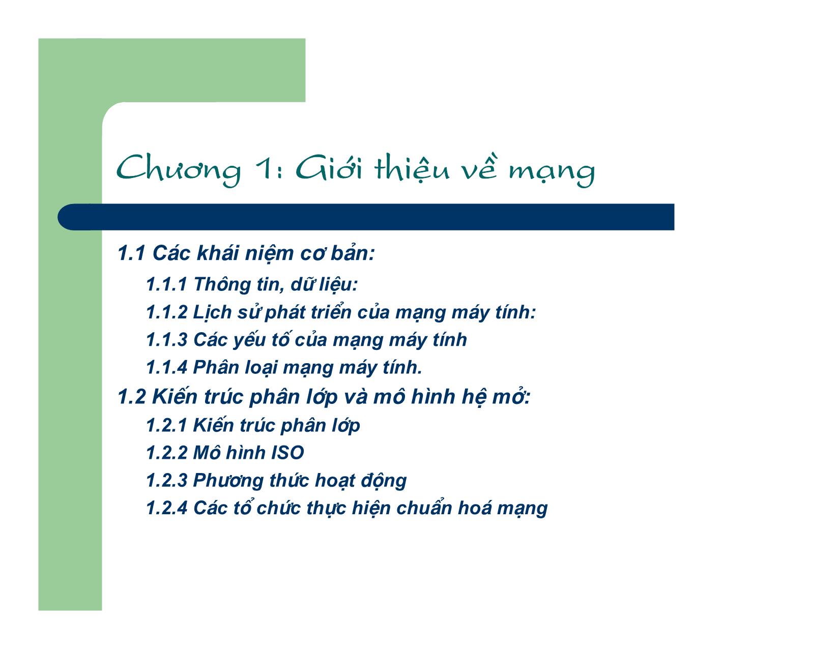 Bài giảng Mạng máy tính và hệ thống thông tin công nghệ - Giới thiệu về mạng - Đào Đức Thịnh trang 4