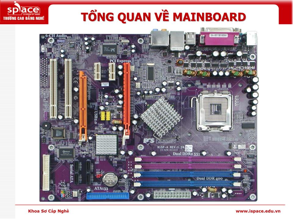 Bài giảng môn Phần cứng máy tính - Bài 3: Bo mạch chủ. Mainboard trang 5