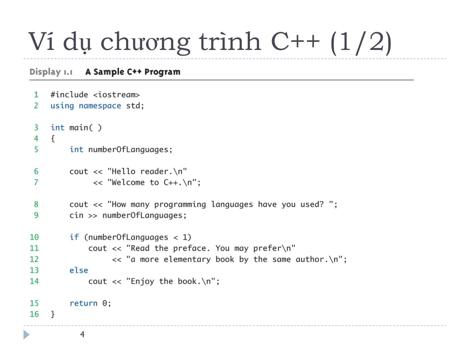 Bài giảng Ngôn ngữ lập trình - Bài 1: Giới thiệu về C++ - Lê Nguyễn Tuấn Thành trang 4