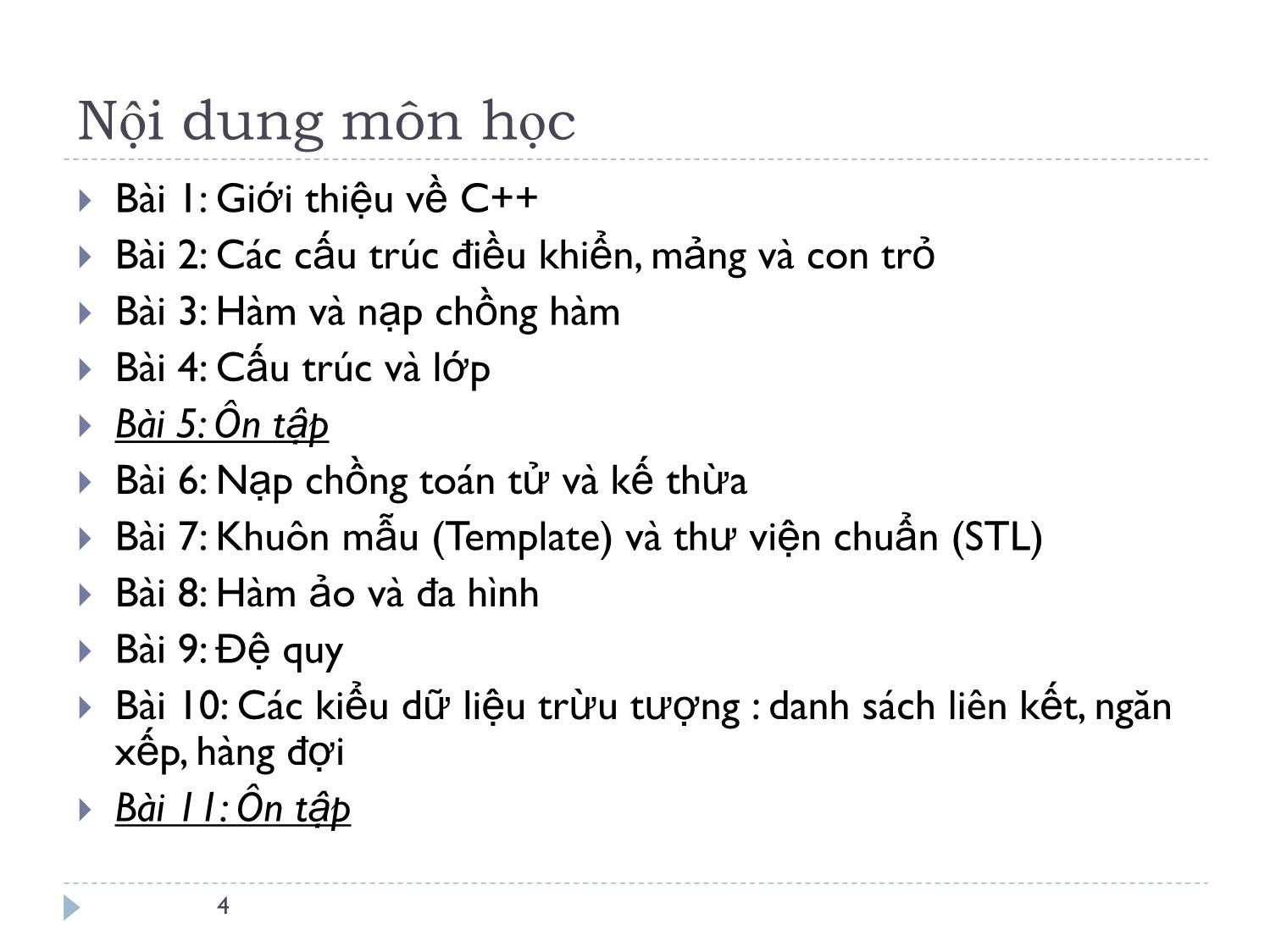 Bài giảng Ngôn ngữ lập trình - Tổng quan môn học - Lê Nguyễn Tuấn Thành trang 4