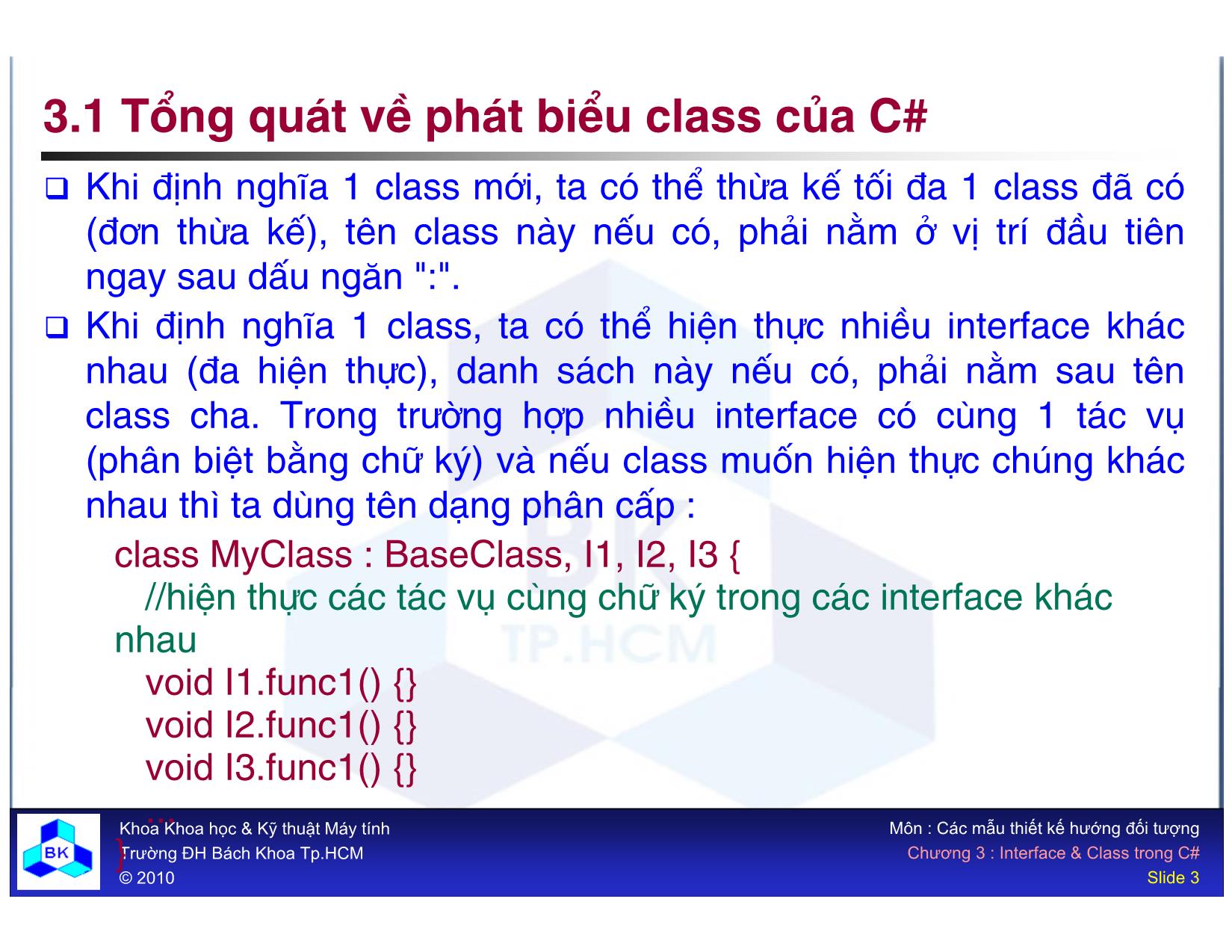 Bài giảng Phát triển phần mềm - Chương 3: Interface và Class trong C trang 3