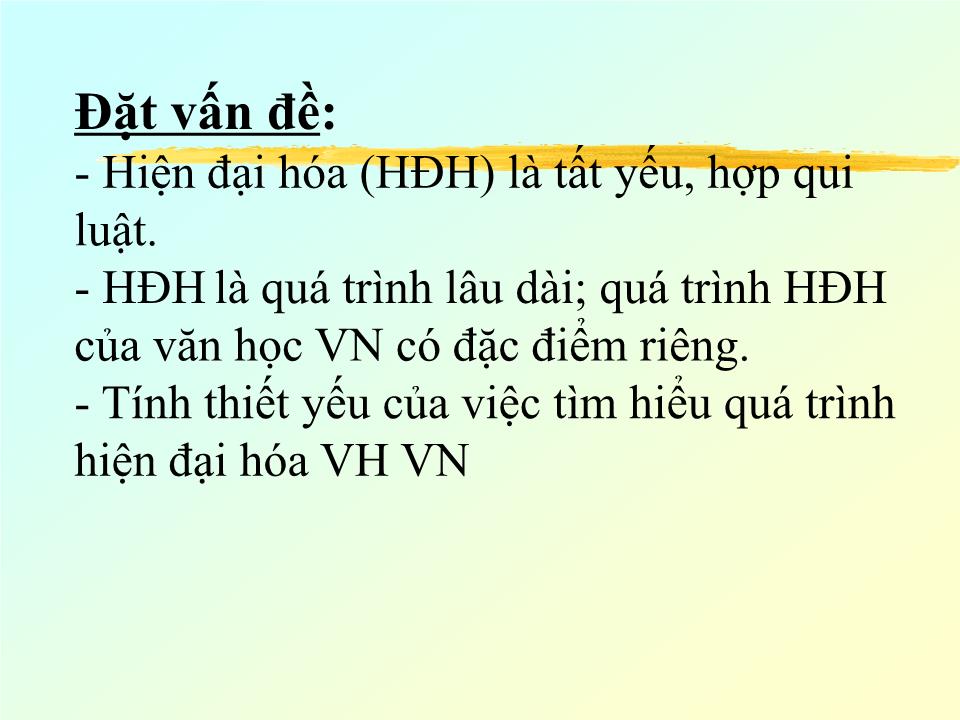 Bài giảng Quá trình hiện Đại hóa Văn học quốc ngữ Việt Nam trang 1