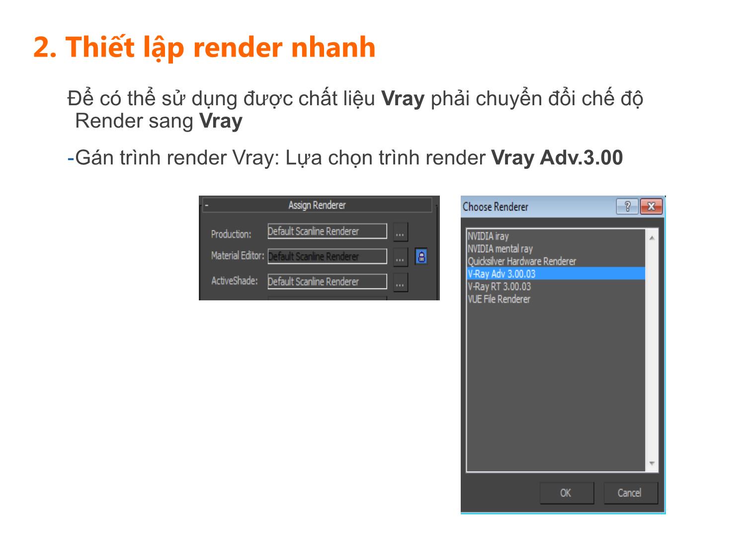 Bài giảng Thiết kế phối cảnh 3D - Bài 5: Chất liệu mental-ray và v-ray trang 5