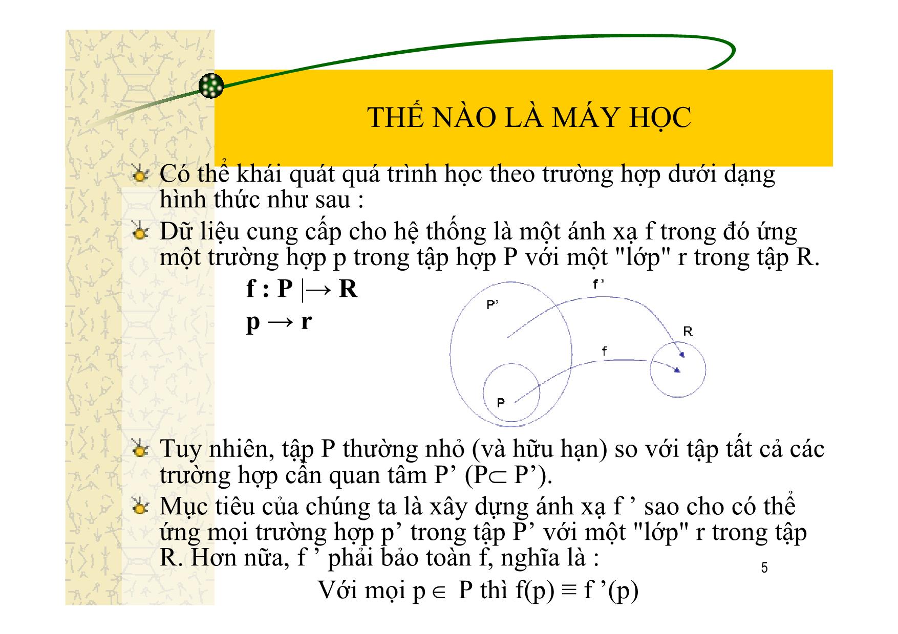 Bài giảng Trí tuệ nhân tạo - Mở đầu về máy học - Đào Nam Anh trang 5