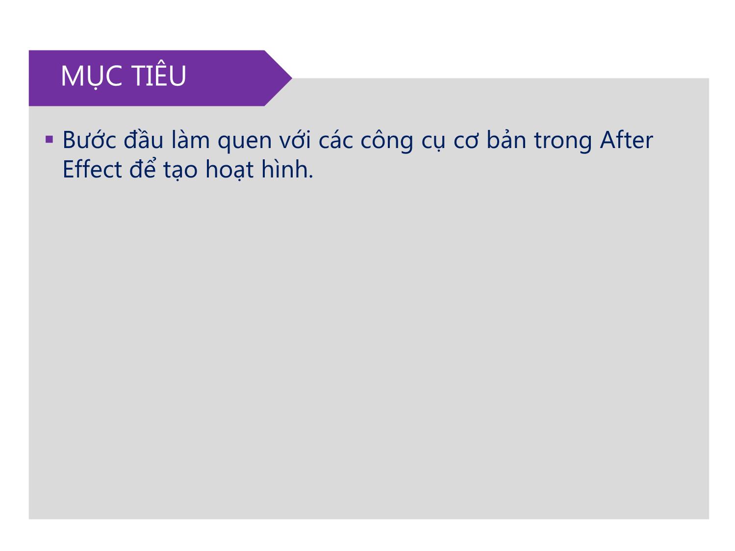 Bài giảng Xử lý kỹ xảo với After Effect Cs6 - Bài 3: Tạo hình trong After Effect trang 2