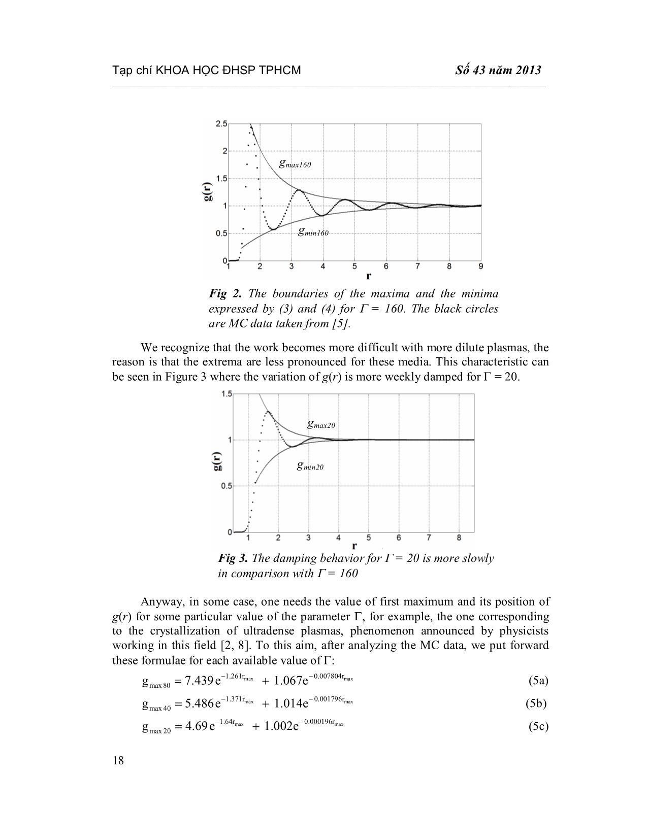 Các biểu thức giải tích đặc trưng cho dao động tắt dần của hàm phân bố xuyên tâm trong plasma OCP mật độ cao trang 5
