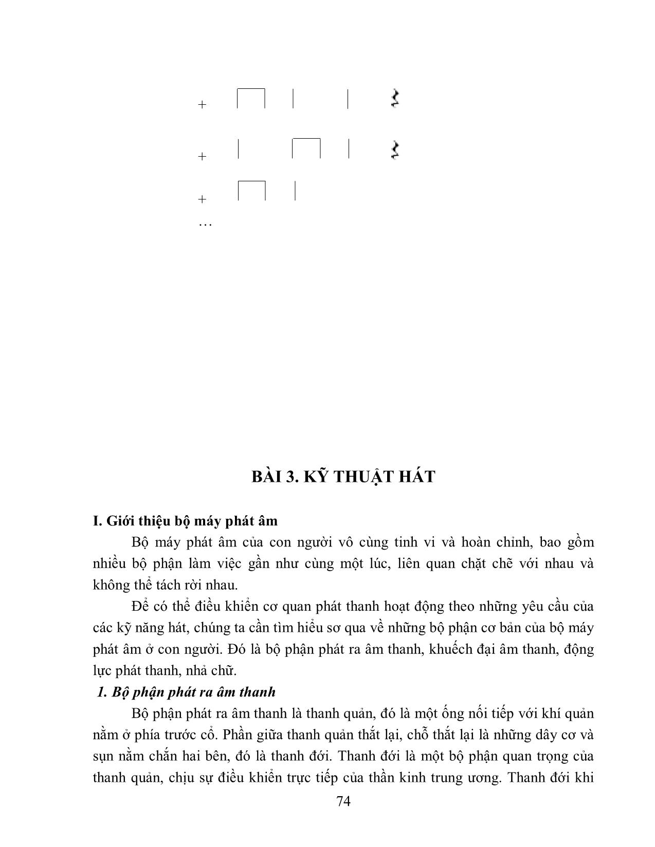 Giáo trình Âm nhạc (Phần 2) trang 1