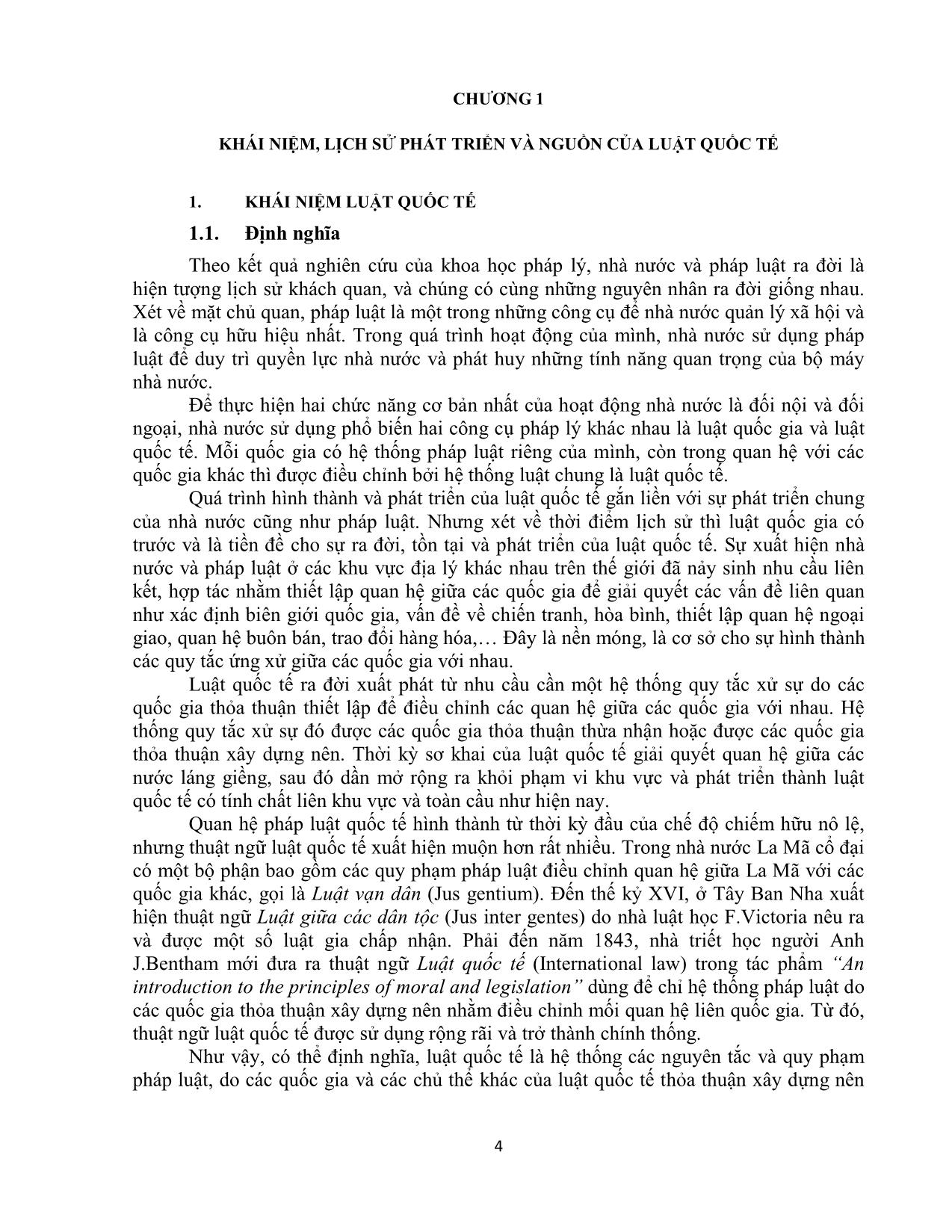 Giáo trình Công pháp quốc tế (Phần 1) trang 4