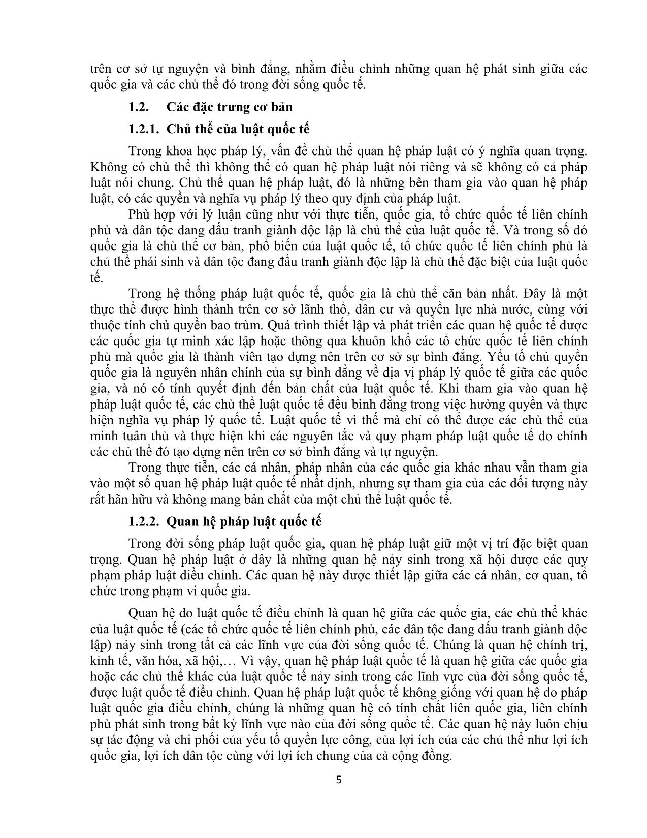 Giáo trình Công pháp quốc tế (Phần 1) trang 5