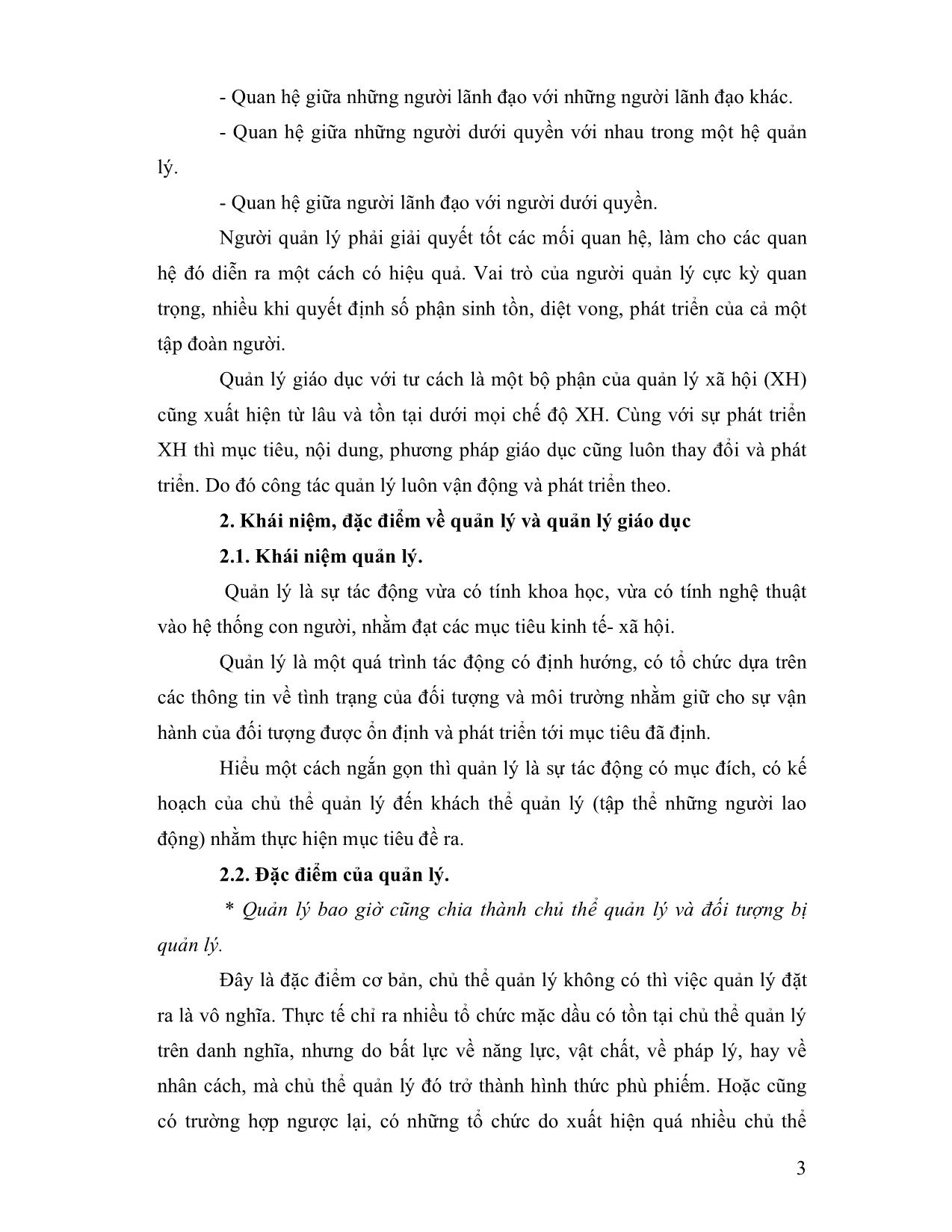 Giáo trình Công tác quản lý ngành giáo dục mầm non (Phần 1) trang 3