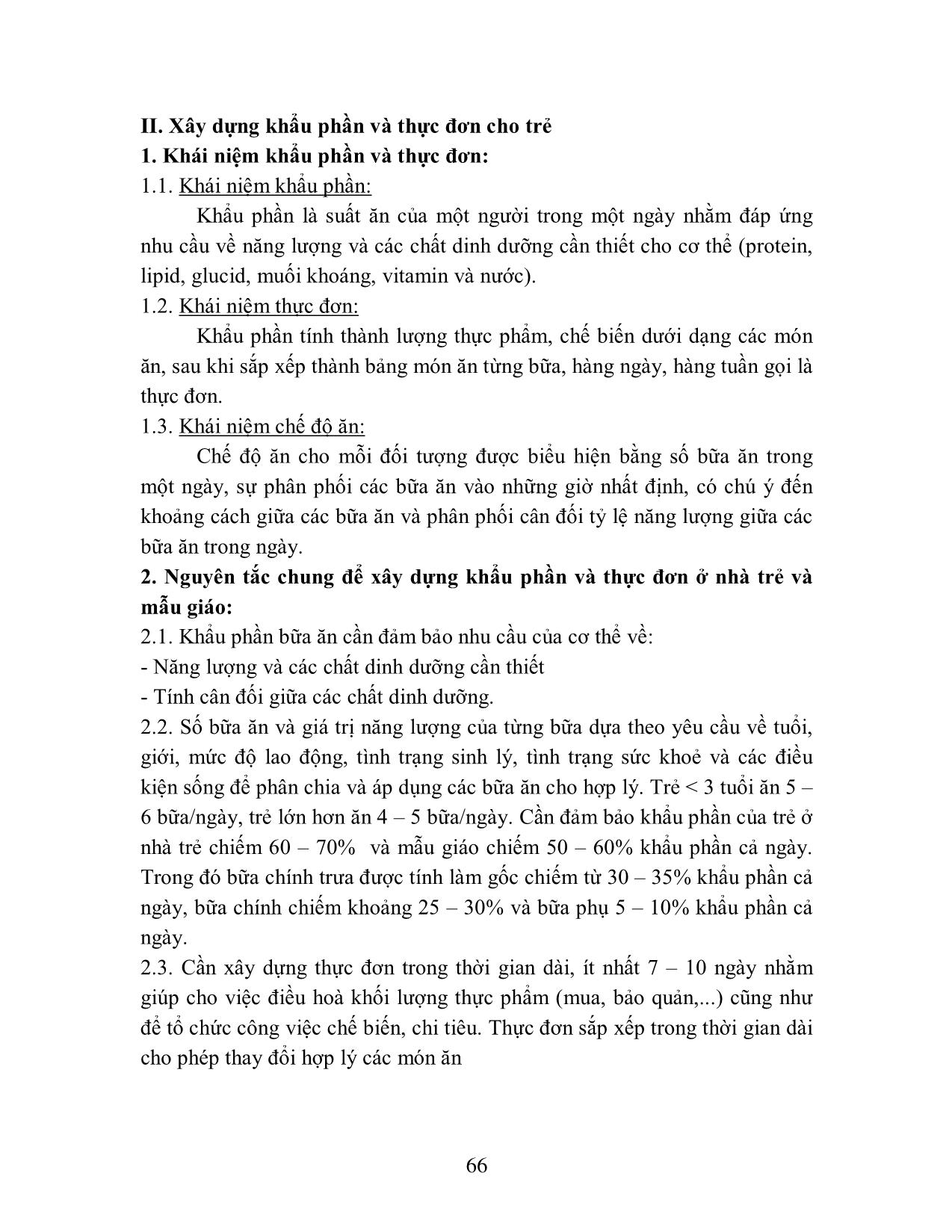 Giáo trình Dinh dưỡng trẻ em (Phần 2) trang 4
