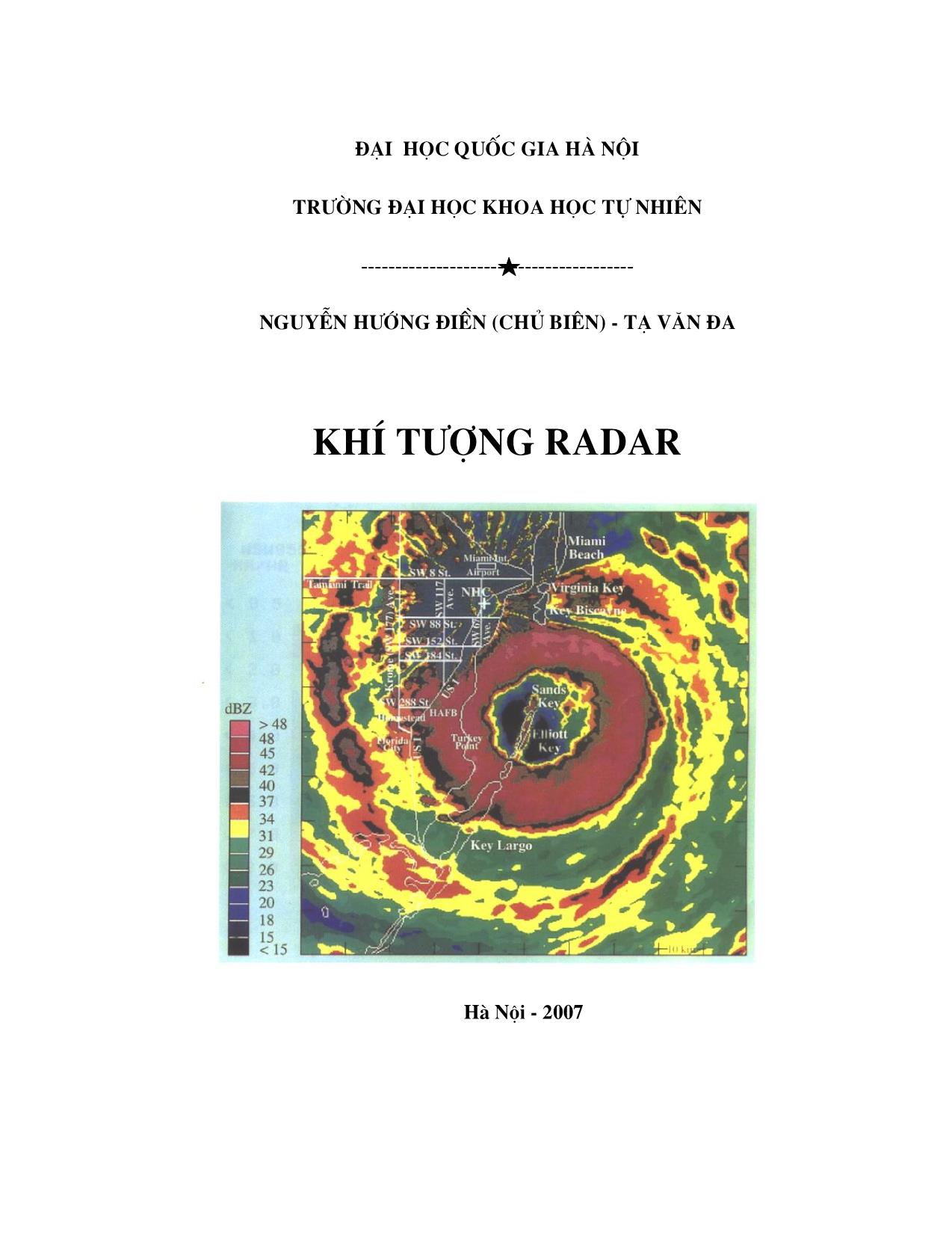 Giáo trình Khí tượng Radar (Phần 1) trang 1