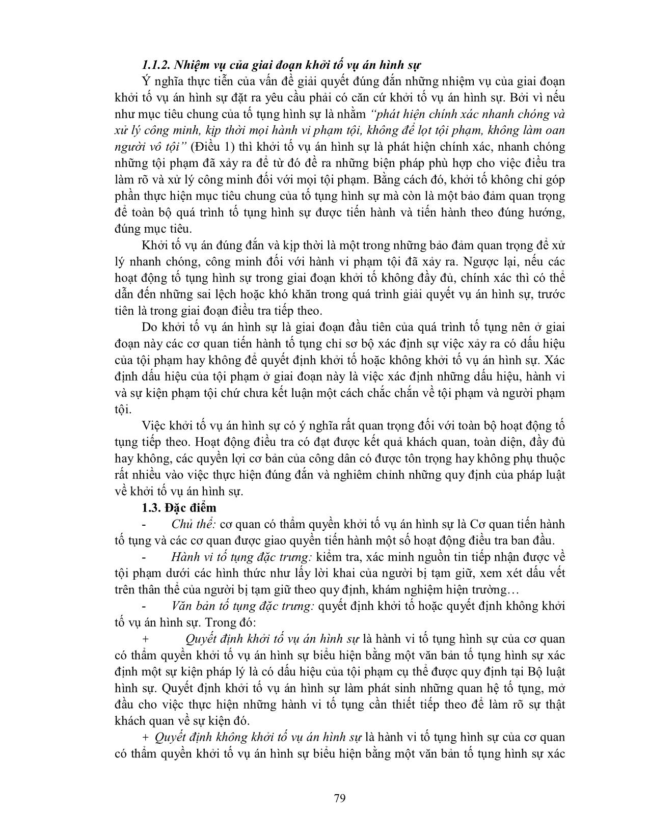 Giáo trình Luật tố tụng hình sự (Phần 2) trang 2