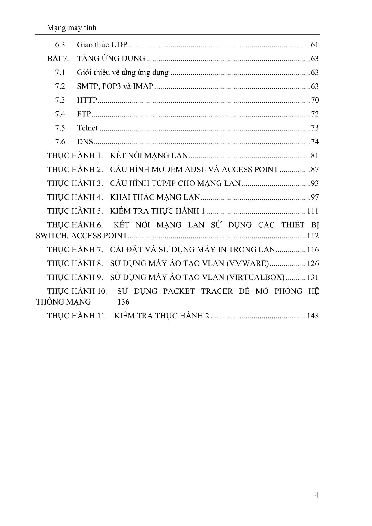 Giáo trình môn học Mạng máy tính trang 4