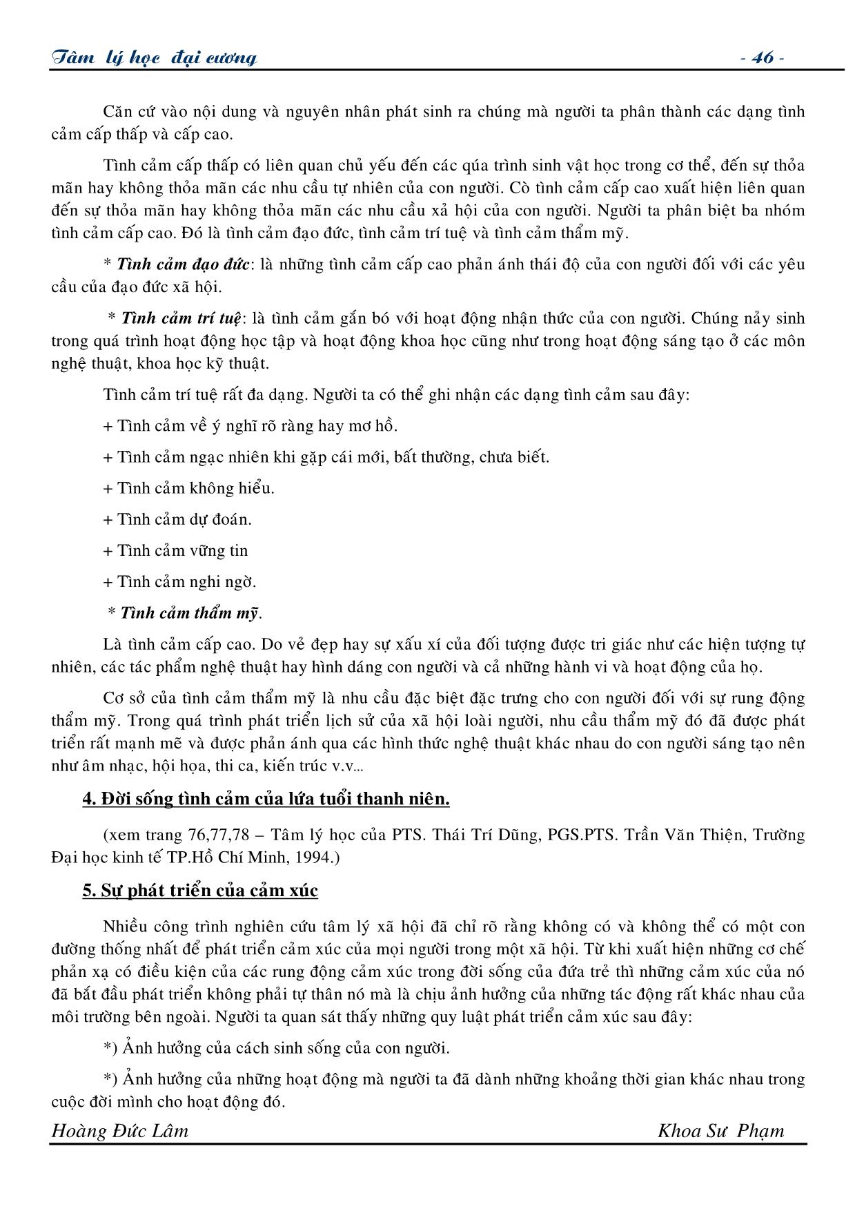 Giáo trình Tâm lí học đại cương (Phần 2) trang 3