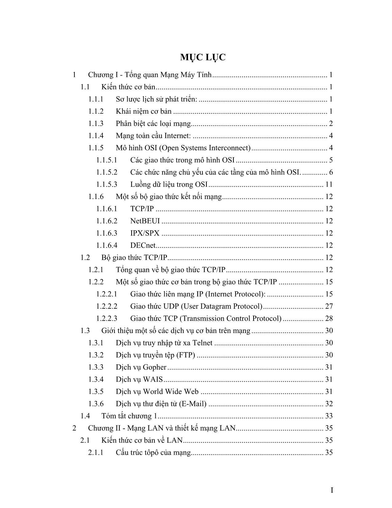 Giáo trình Thiết kế và xây dựng mạng Lan và Wan (Phần 1) trang 2