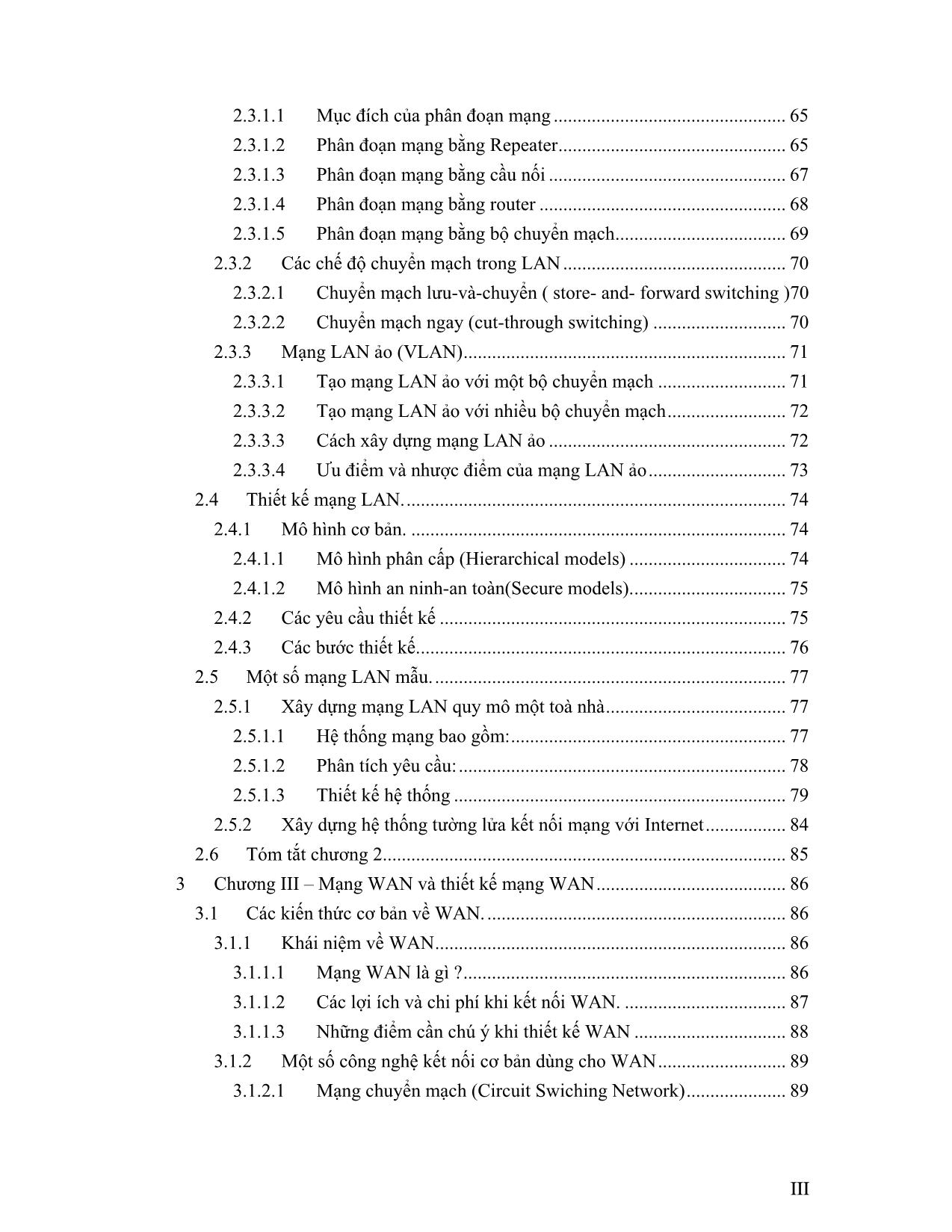Giáo trình Thiết kế và xây dựng mạng Lan và Wan (Phần 1) trang 4