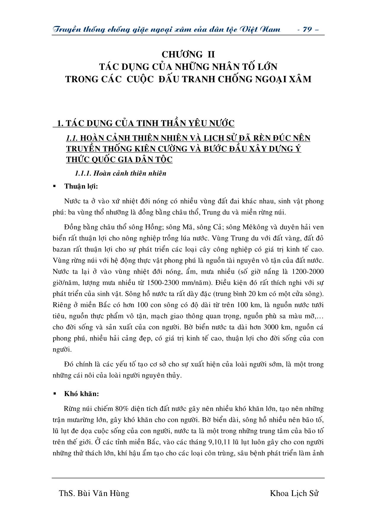 Giáo trình Truyền thống chống giặc ngoại xâm của dân tộc Việt Nam (Phần 2) trang 1