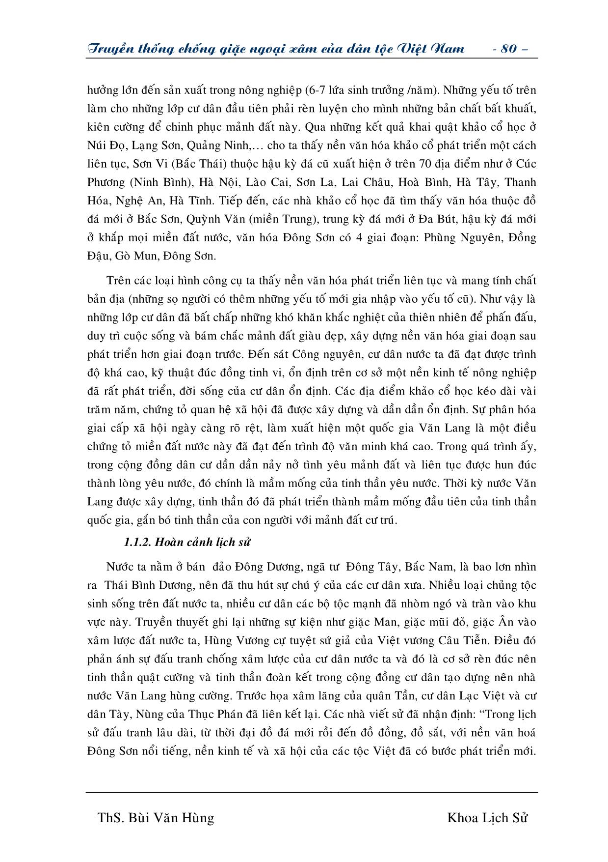Giáo trình Truyền thống chống giặc ngoại xâm của dân tộc Việt Nam (Phần 2) trang 2