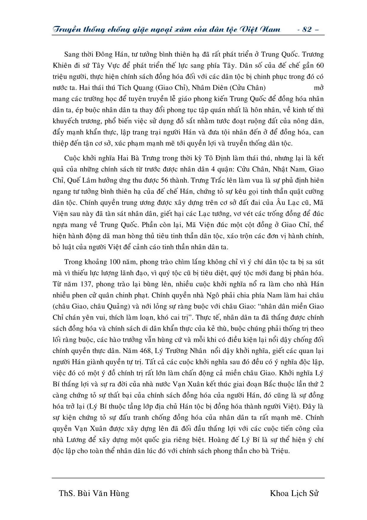 Giáo trình Truyền thống chống giặc ngoại xâm của dân tộc Việt Nam (Phần 2) trang 4