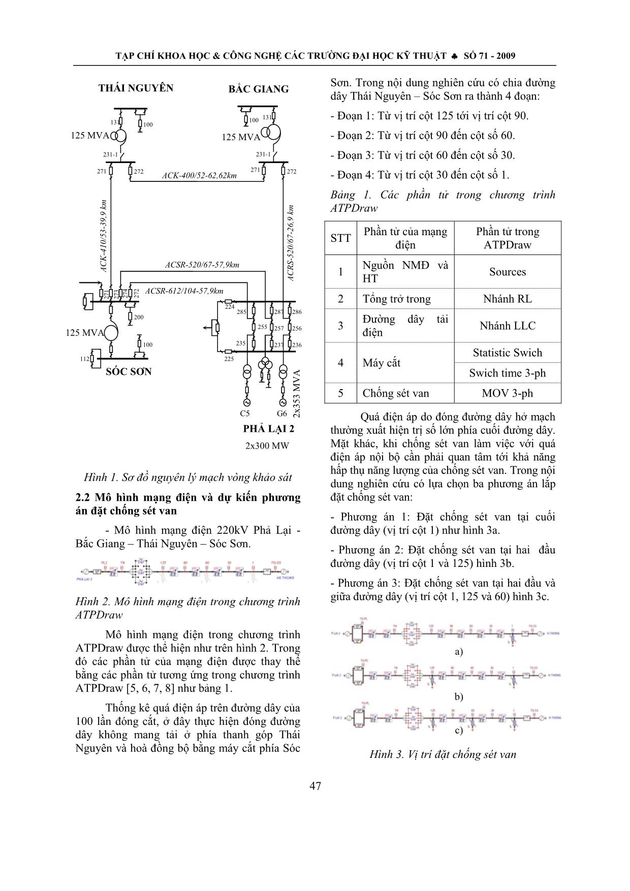 Hạn chế quá điện áp thao tác cho đường dây tải điện cao áp bằng chống sét van đường dây trang 2