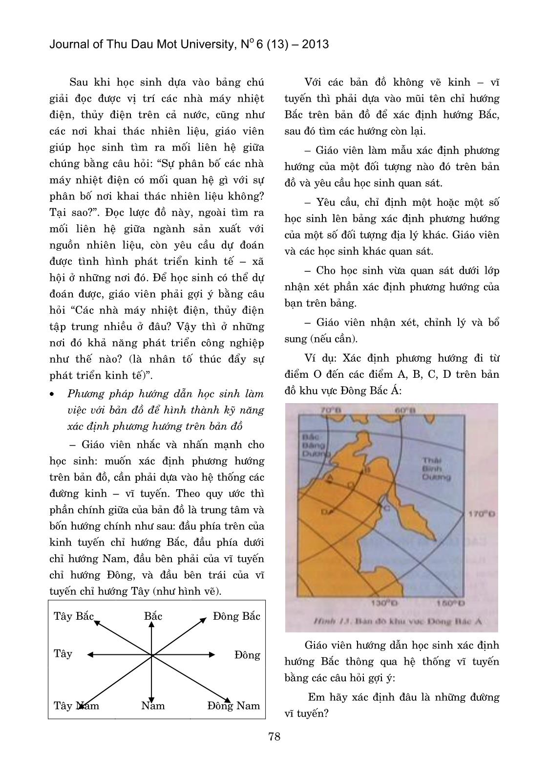 Hướng dẫn học sinh làm việc với bản đồ trong chương trình Địa lý ở trường Trung học Cơ sơ trang 5