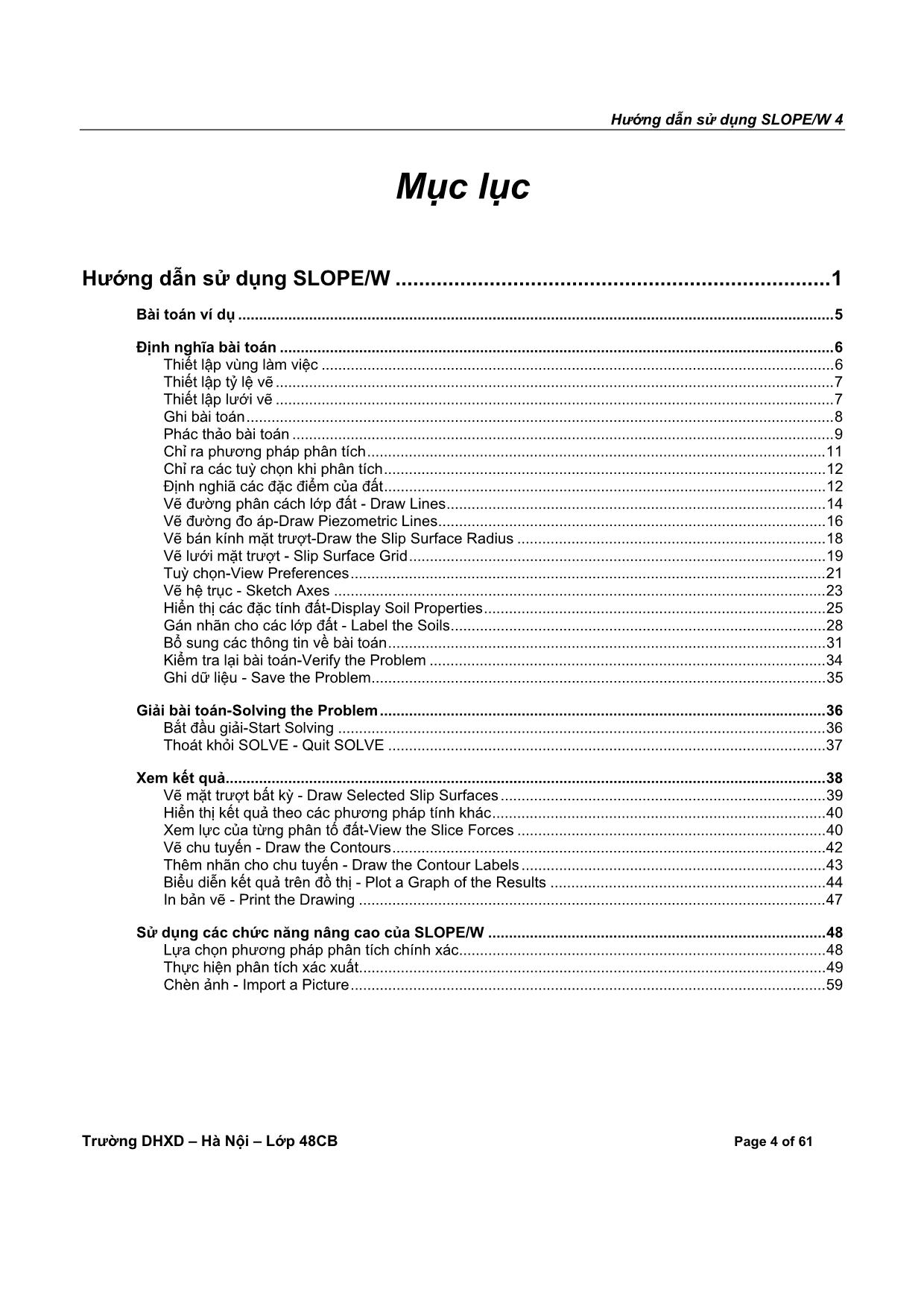 Hướng dẫn sử dụng phần mềm tính ổn định mái dốc Slope/W trang 4