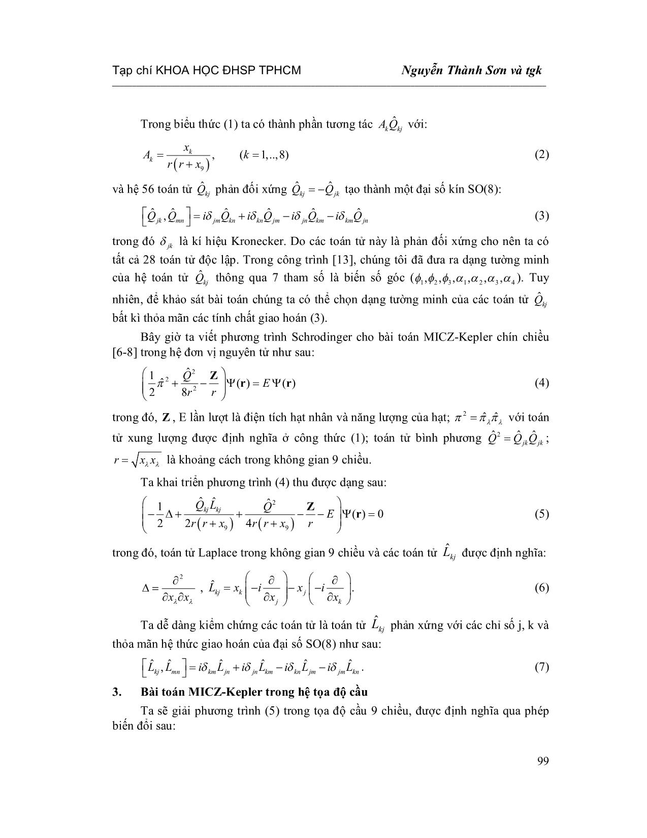 Lời giải chính xác cho bài toán Micz-Kepler chín chiều trang 3
