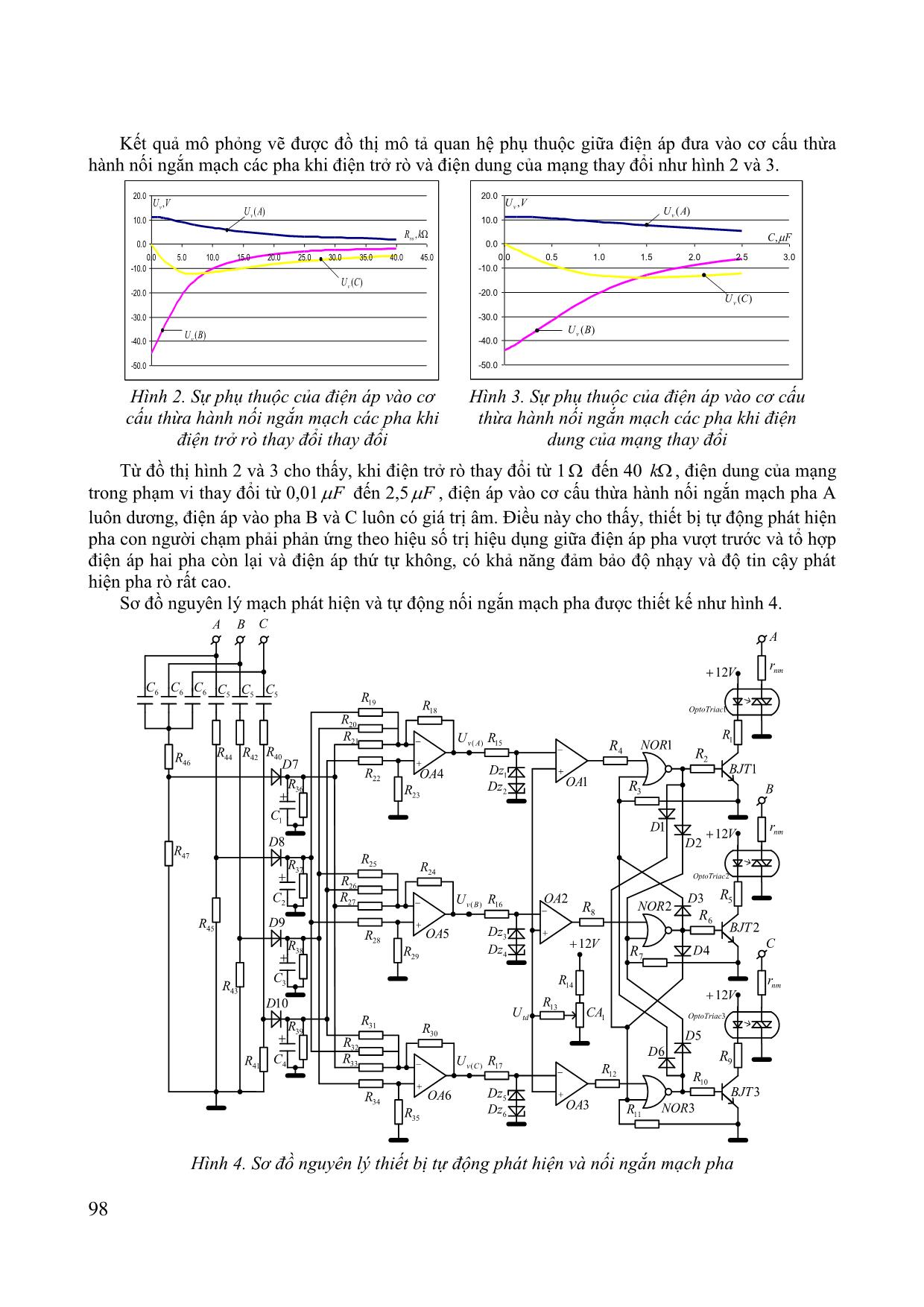 Mạch tự động phát hiện và nối ngắn mạch pha rò dùng cho mạng điện mỏ hầm lò điện áp 1140V trang 3
