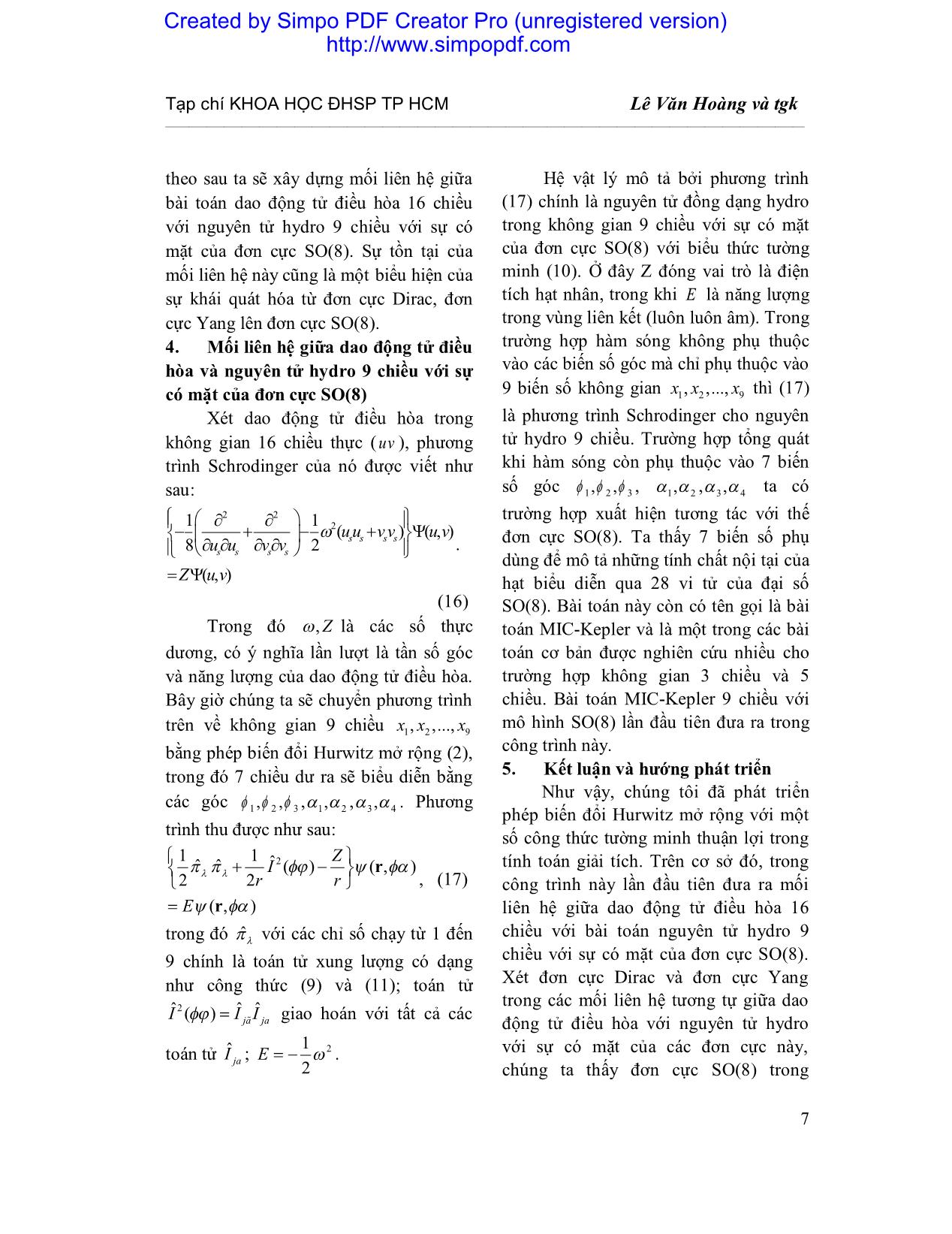 Mở rộng đơn cực Dirac và Yang cho không gian 9 chiều trang 5