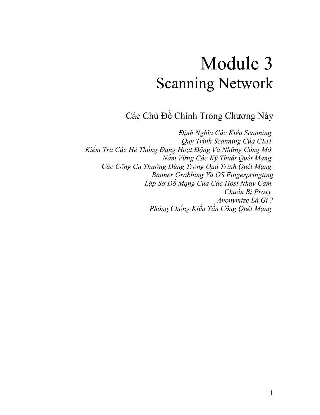 Module 3: Scanning Network trang 1